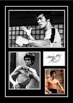 

BRUCE LEE SIGNED / AUTOGRAPHED PRINT SILK POSTER Decorative Wall painting 24x36inch