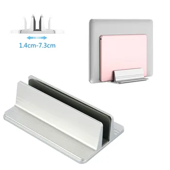 

Willkey Vertical Adjustable Desktop Stand Aluminum Alloy Space-Saving Laptop Holder Notebook Mount Base Holder for MacBook Pro