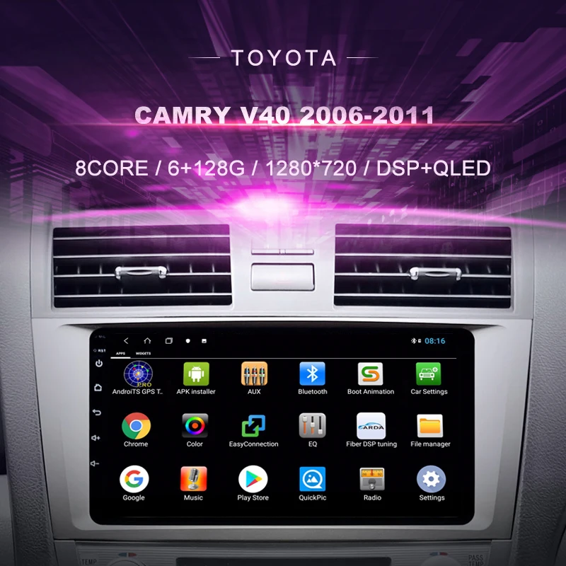 

Car DVD For Toyota Camry V40 ( 2006-2011)Car Radio Multimedia Video Player Navigation GPS Android9 Double Din