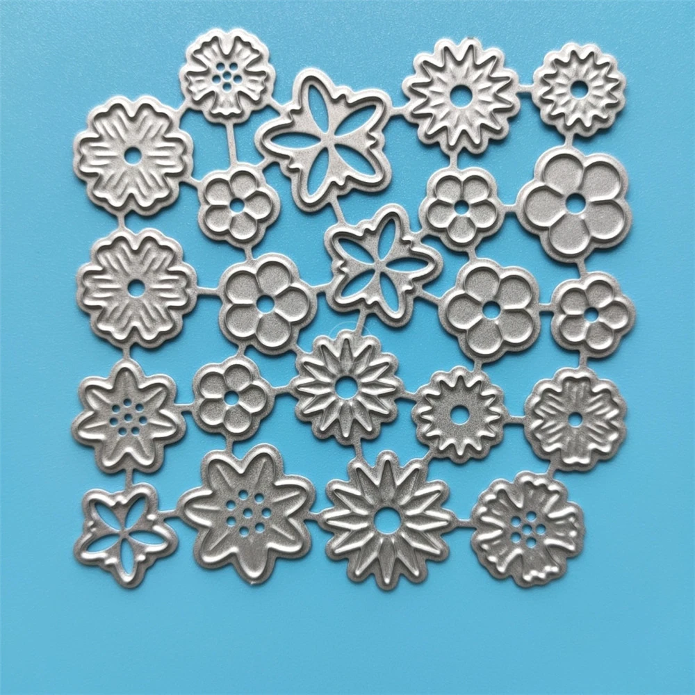 2021 New Flowers Metal Cutting Dies DIY Scrapbooking Embossing Paper Photo Frame Stamps Crafts Template Mould Stencils