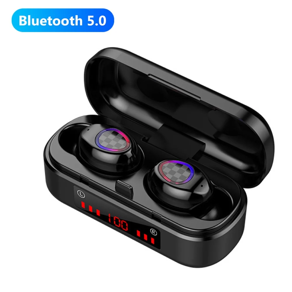 V7 TWS Bluetooth V5 0 Earbuds Wireless Earphones Touch Control Waterproof 6D Stereo Sport Music Headset Portable Charging Box