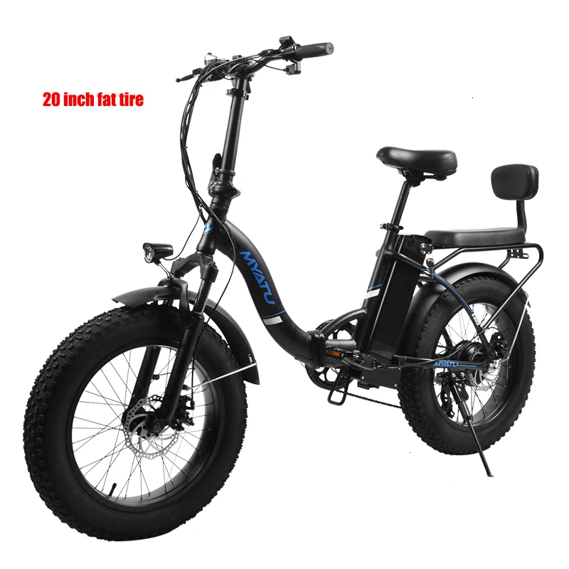 

MYATUFolding electric bicycle 20 inch snowmobile lithium battery power shift adult double small battery car