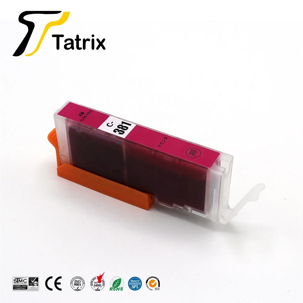 Tatrix BCI-380XL BCI-381 BCI381 совместимый чернильный картридж для Canon PIXUS TS8130 и т. Д