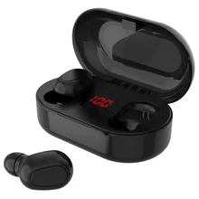 LED Power Dispaly Music Sports TWS IPX5 Waterproof Gaming HiFi Stereo Wireless Earbuds Outdoor Bluetooth 5 0 Noise Cancelling