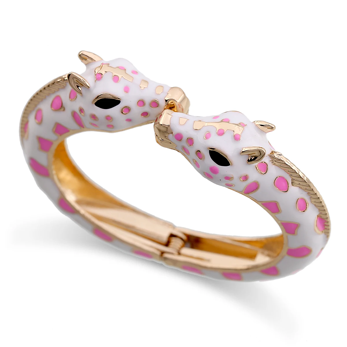 girafa animal, bracelete esmaltado para meninas, metal,