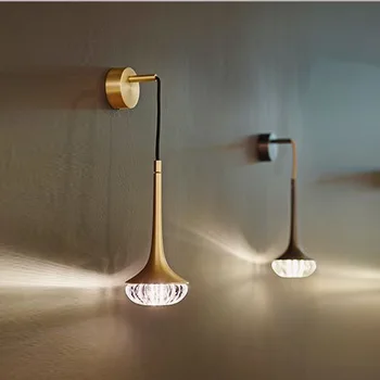 

vintage wall lamp crystal living room bedroom corridor lampara pared cabecero de cama