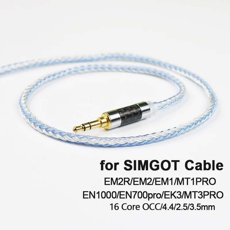 chapeado atualização occ 4.4mm equilíbrio 2.5 3.5 com microfone