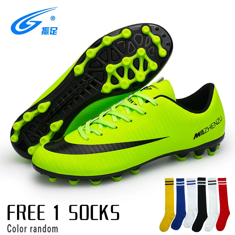 

Outdoor Men Boys Soccer Shoes Football Boots High Ankle Kids Cleats Training Sport Sneakers Size 34-44 Dropshipping