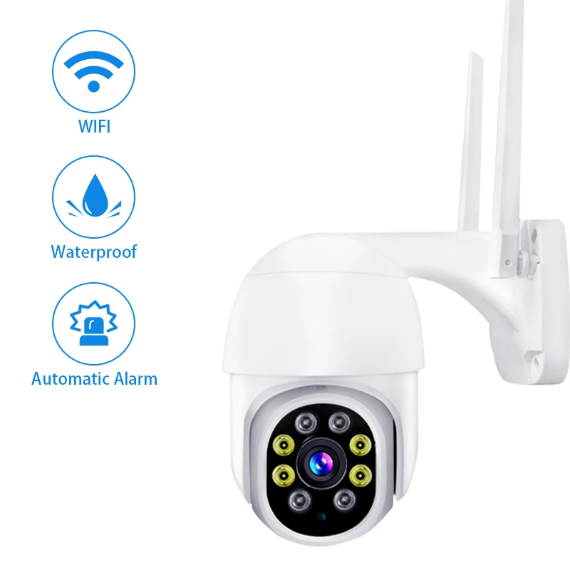 QZT-cámara PTZ para exteriores, videocámara IP de visión nocturna IR, WIFI, inalámbrica, exterior, impermeable, CCTV, seguridad del hogar, videovigilancia