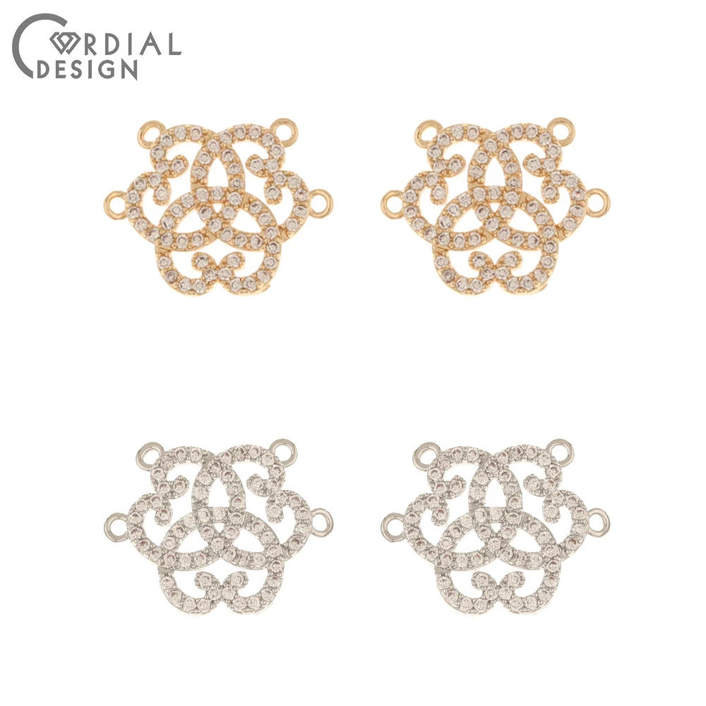Cordial Design 30Pcs 15*20MM Earrings Pendant/Flower Shape/DIY Making/Jewelry Accessories/Hand Made/Jewelry Findings Components - cordial