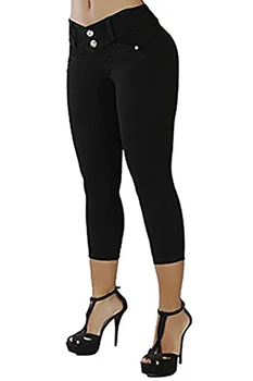 

Womens Skinny Capri Jeans Trendy Brazilian-Style Butt Lift Stretchy Pencil Denim Pants