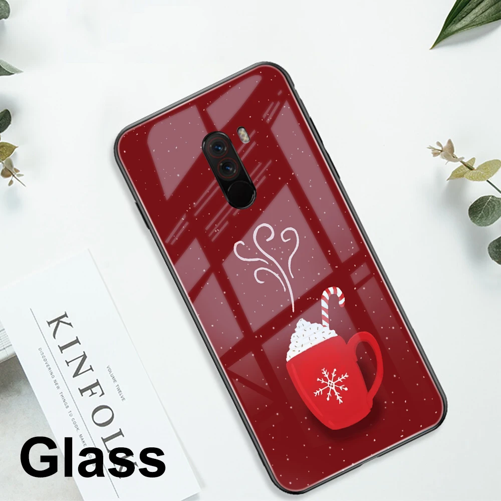 Чехол ciciber для Xiaomi mi 9 9T 8 A2 6X mi X 2 2S PocoPhone F1 для Red mi Note 7 8 6 5 Pro Plus, стеклянные чехлы для телефонов, рождественские чехлы - Цвет: WM06464