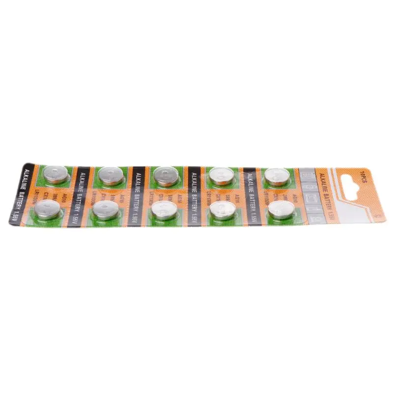 10 шт. батарейки AG10 1 5 В для часов SR54 389 189 LR1130 SR1130 пульт дистанционного управления
