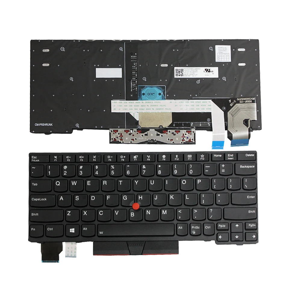 

New For Lenovo Thinkpad X280 X390 X395 US Layout Backlit Keyboard PN 01YP120 01YP040 01YP160 01YP200