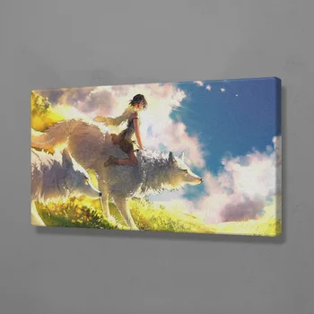 

Princess Mononoke anime Poster Wall Art Decoration prints Canvas for Dorm living room Home kids bedroom decor Painting