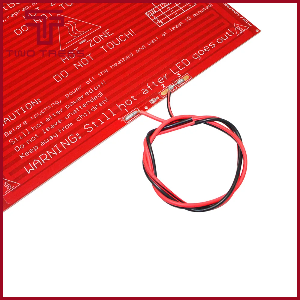 Новый RepRap 3D принтер PCB Heatbed MK2A Подогреваемая кровать со светодиодом и резистором