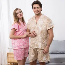 Женская Мужская сауна спа футболка шорты японское кимоно китайские корейские купальные костюмы отель банный центр футболки Топы Брюки комплекты одежды
