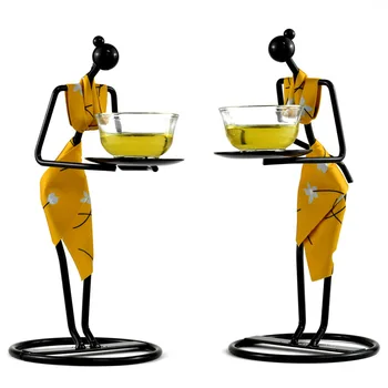 

Home Decoration Accessories Metal Craftwomen Statue Sculpture Creative Chinese Character Teaware Decoration Study Decoration