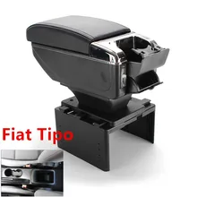 Для Fiat Tipo подлокотник коробка Универсальный Автомобильный центральный подлокотник коробка для хранения Модификация аксессуары