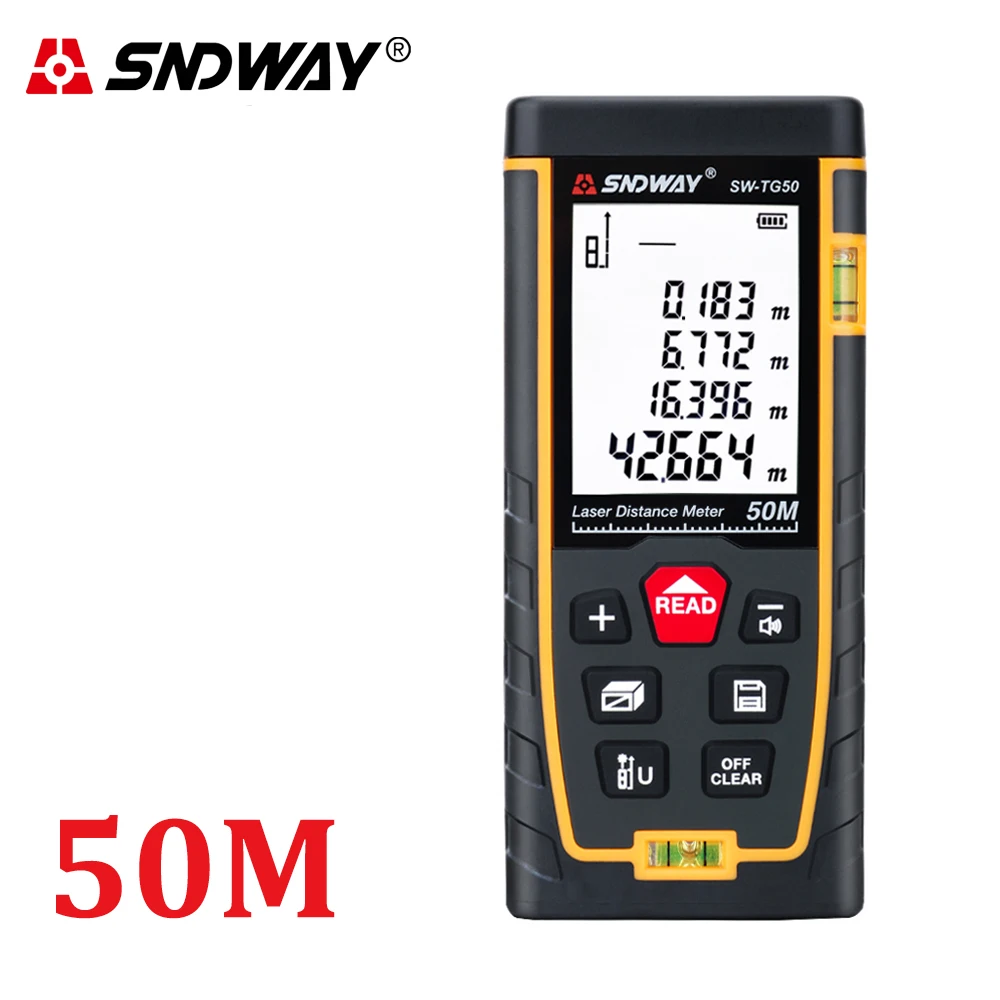 SNDWAY Laser Distance Meter Laser Rangefinder Roulette Tape Green Laser Range Finder Ruler Trena Distance Measuring Instrument SNDWAY Laser Distance Meter Laser Rangefinder Roulette Tape Green Laser Range Finder Ruler Trena Distance Measuring Instrument