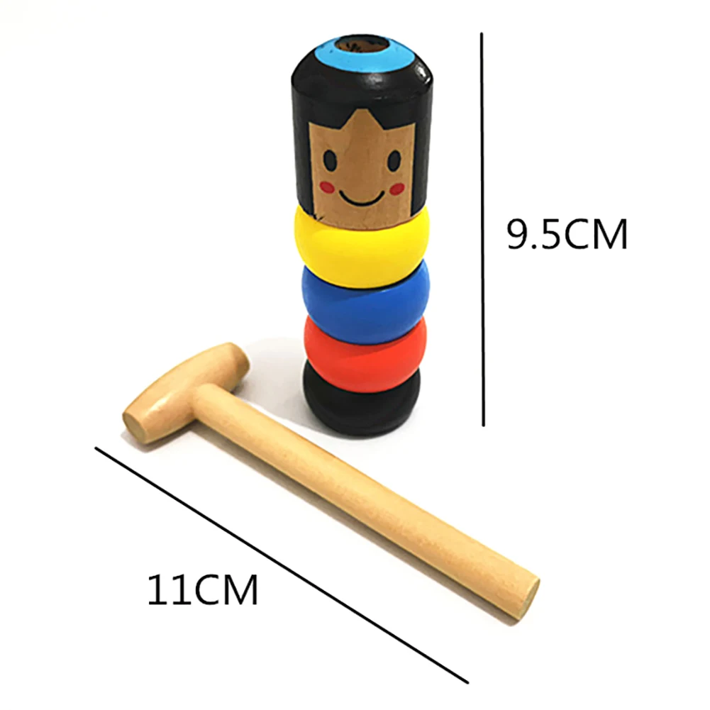 2020 New Wooden Children's Magic Toy Non-falling Wooden Puppet Magic Props Christmas Gift Surprise Toys For Kids