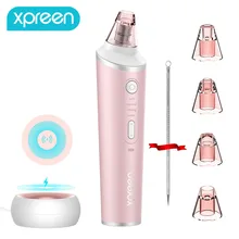 Прибор для вакуумной чистки лица Уход за кожей поры, акне Удаление прыщей вакуумный инструмент центр по уходу за лицом со стразами Красота машины с двумя лезвиями