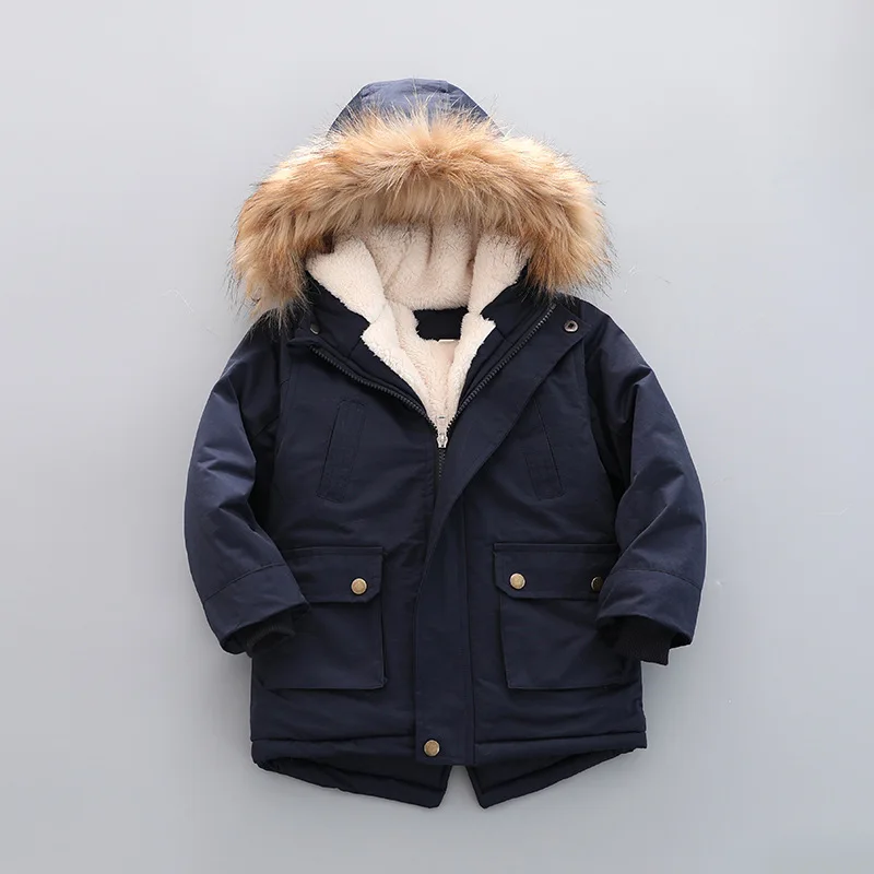 Children Winter Jackets for Boy Girls Cotton Coat New High Quality Comfort Plush Thick Warm Outwear Kids Baby Coats Clothes