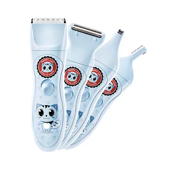 

New Fashion Baby Hair Clipper Baby Child Hair Clipper Waterproof Silent Rechargeable Shaver Y218 Four Blades