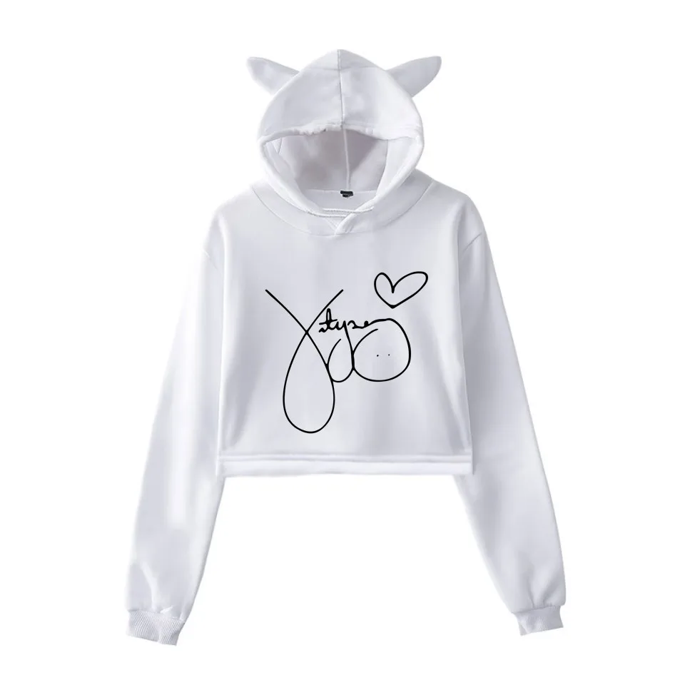 

Katy Perry 2019 New Arrival American singer songwriter TV program judge New Printed Streetwear Cat Ear Hoodies Sweatshirt Cute