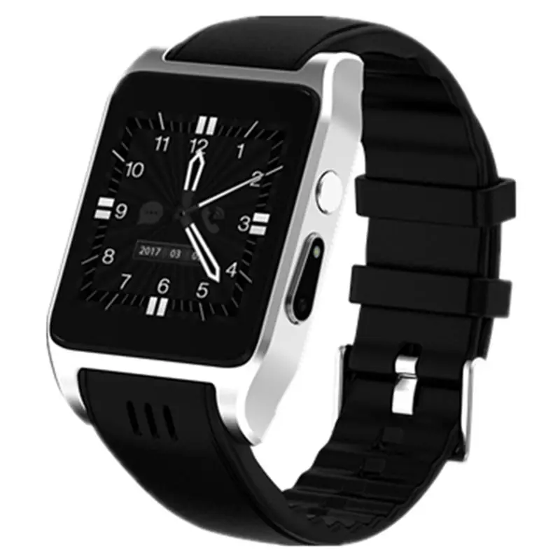 X86 Bluetooth Smart Watch For Android 4.4 Ram 512Mb Support 3G Wifi Connection Camera Sim Card Smartwatch(Silver)