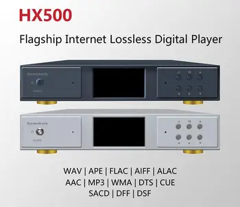 

Hxmelody HX500 AK4497 PCM768KHz 32Bit DSD1024 LCD DST64 SACD APP DNLA Digital Turntable Lossless CD Music Player Remote Control