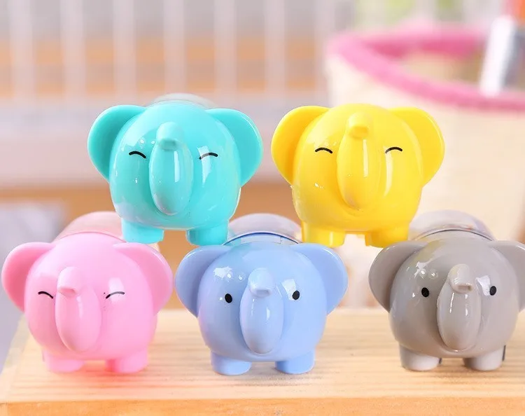 Lytwtw's Creative Kawaii Cartoon Elephant Pencil Sharpener School Office Supply Stationery Gift For Kid C26 1 Pieces |