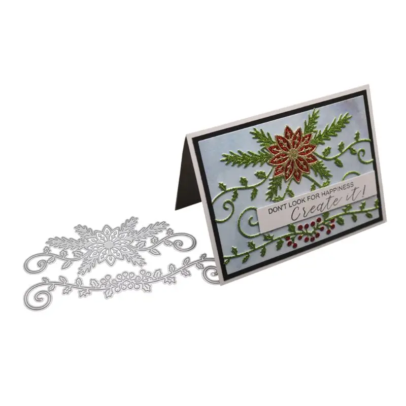 

Flower Vine Metal Cutting Dies Stencil DIY Scrapbooking Album Stamp Paper Card Embossing Craft Decor