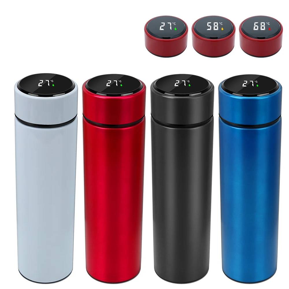 500ML Intelligent Thermos Stainless Steel Temperature Display Water Bottle Vacuum Flasks Thermoses Coffee Mug Cup | Дом и сад