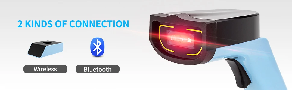 NETUM Bluetooth Barcode Scanner DS7500 Automatic Wireless 2D QR Bar Code Reader PDF417 for Mobile Payment