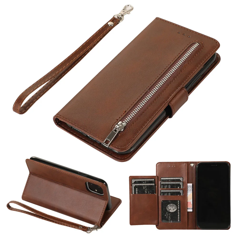 

Magnet Leather Wallet Case For iPhone 6 S 7 8 Plus iphone X XS Max XR 11 Pro Max card slot flip cover iPhone 6s 7plus 8plus Case