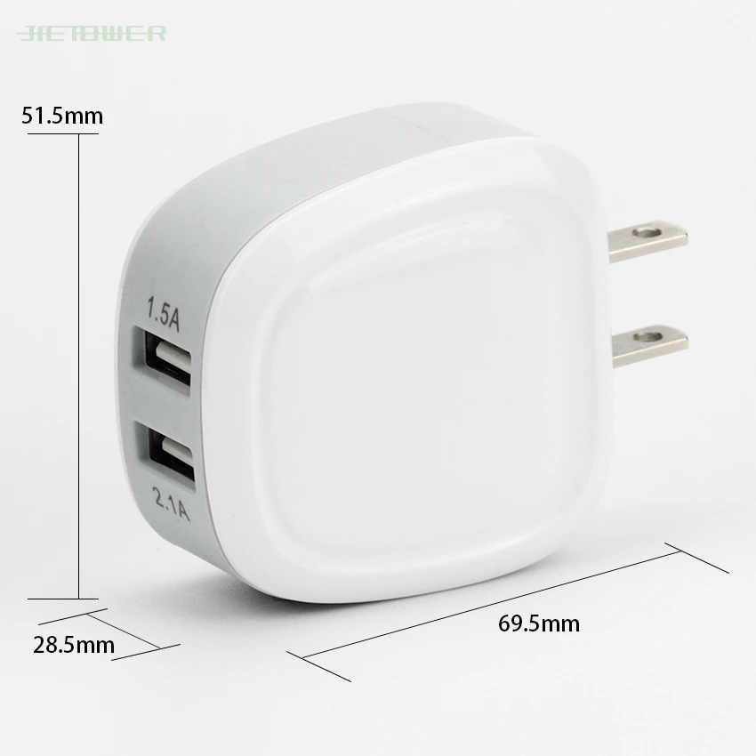US $574.87 300pcsLot 5V 2A 2USB Port EU US Plug Wall Charger Adapter Travel Power For IPhone 8 7 Huawei P30 USB Charger Portable Charger