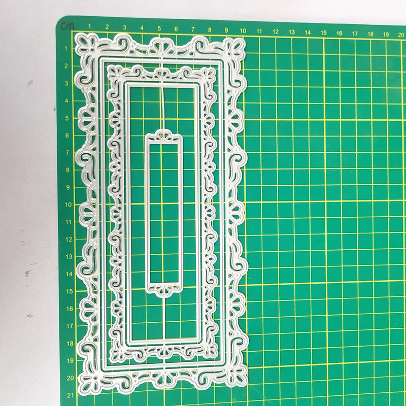 Fustelle rettangolari per fai da te, scrapbooking, biglietti