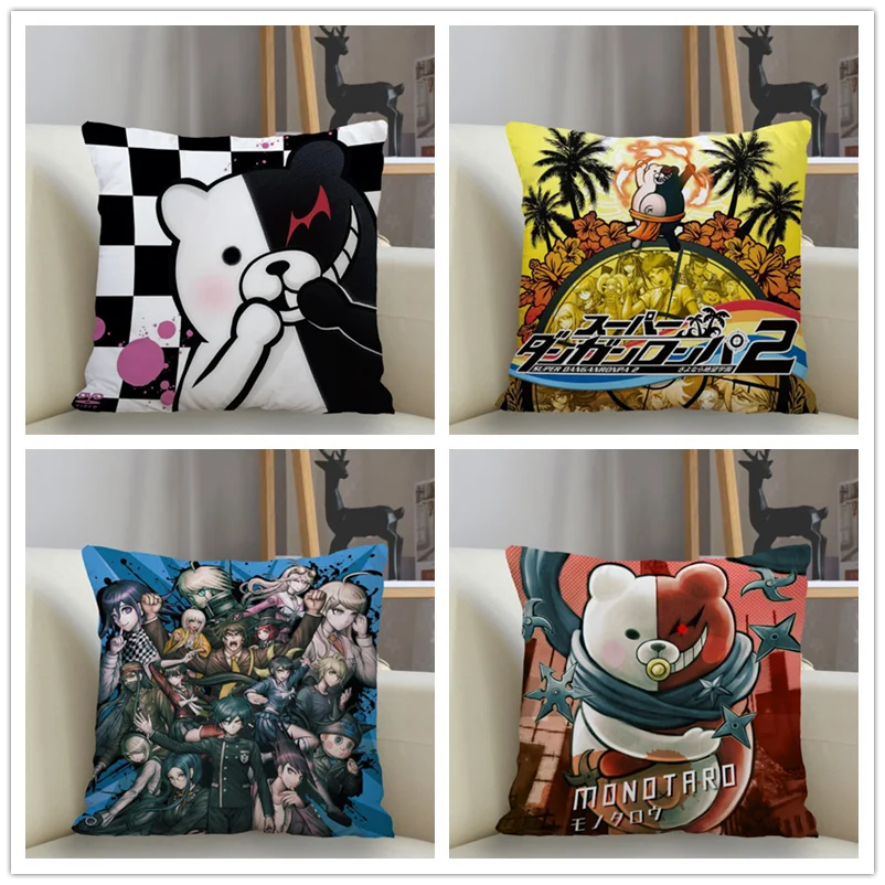 Musife Danganronpa v3 Pillowcase Custom Square Pillow Cover Case Zipper Pillowcase 35X35 40x40 45x45cm Drop Shipping