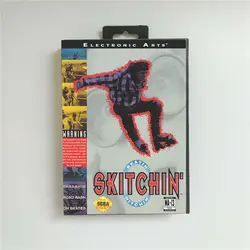 Skitchin-крышка США с розничной коробкой 16 бит MD игровая карта для Sega megadrive Genesis игровая консоль