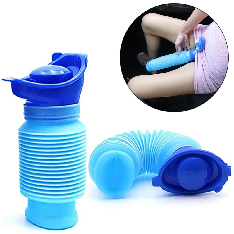 Foldable 750ml Portable Adult Urinal Outdoor Camping Travel Urine Car Urination Pee Soft Toilet Help Men Women | Дом и сад