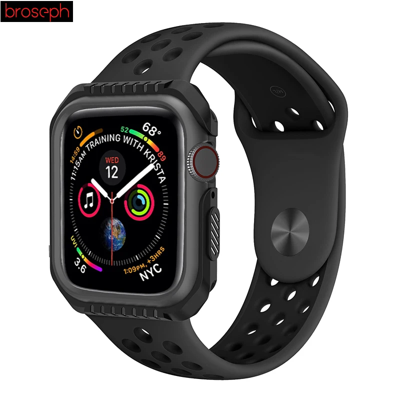 Nike силиконовый ремешок для Apple Watch 4 44 мм 40 мм дышащие Спортивные ремни для Iwatch Band 3 2 1 ремешок для часов браслет