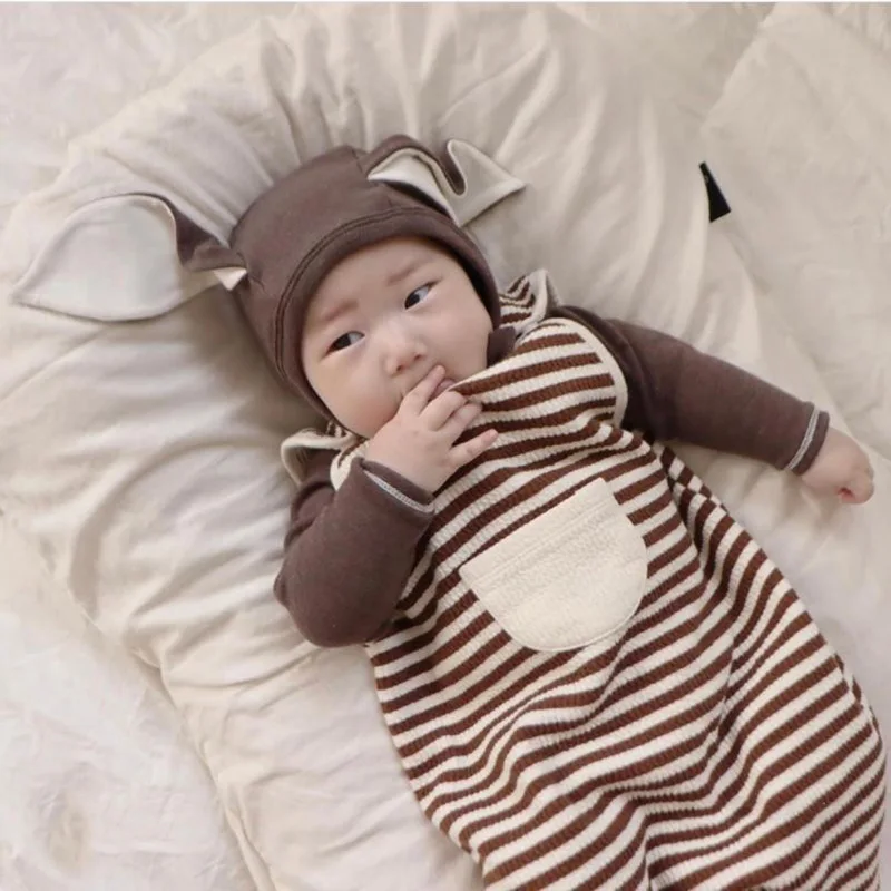 MILANCEL Autumn New Baby Pajama Striped Toddler Boys Sleeping Bag Infant Sleep Wear