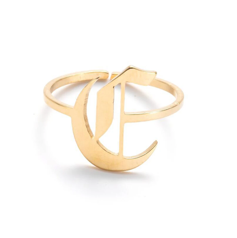 Adjustable Women Metallic Gold Silver Finger Wide Ring Trendy Ring