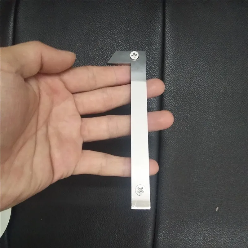 Зеркало на заказ DIY логотип Алфавит нержавеющая сталь Офис Дом буквы отель дома металлическая наклейка Таблички адрес табличка
