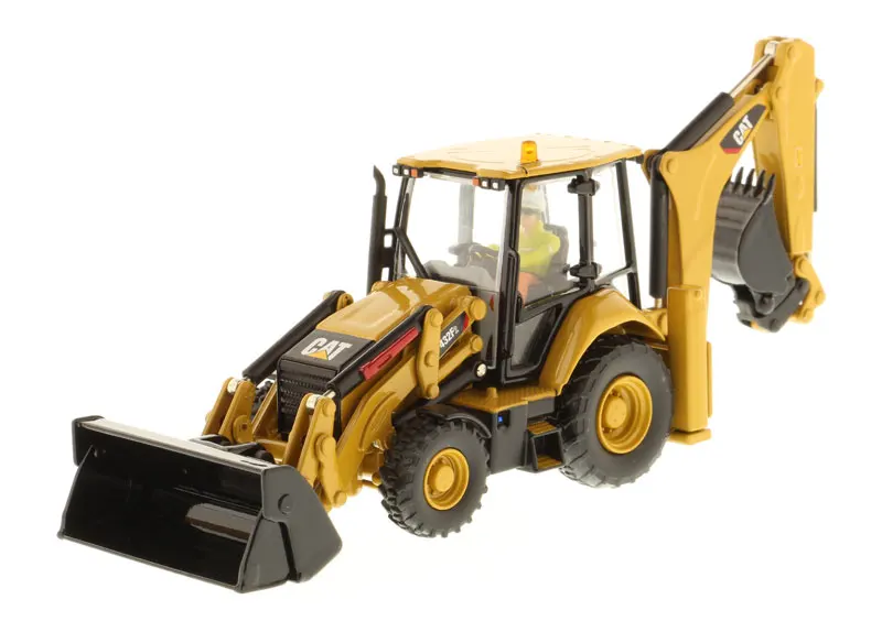 DM CaterRpillar 1/50 Scale Cat 432F2 Backhoe Loader High Line Series by Diecast Masters 85249 model kit for collection