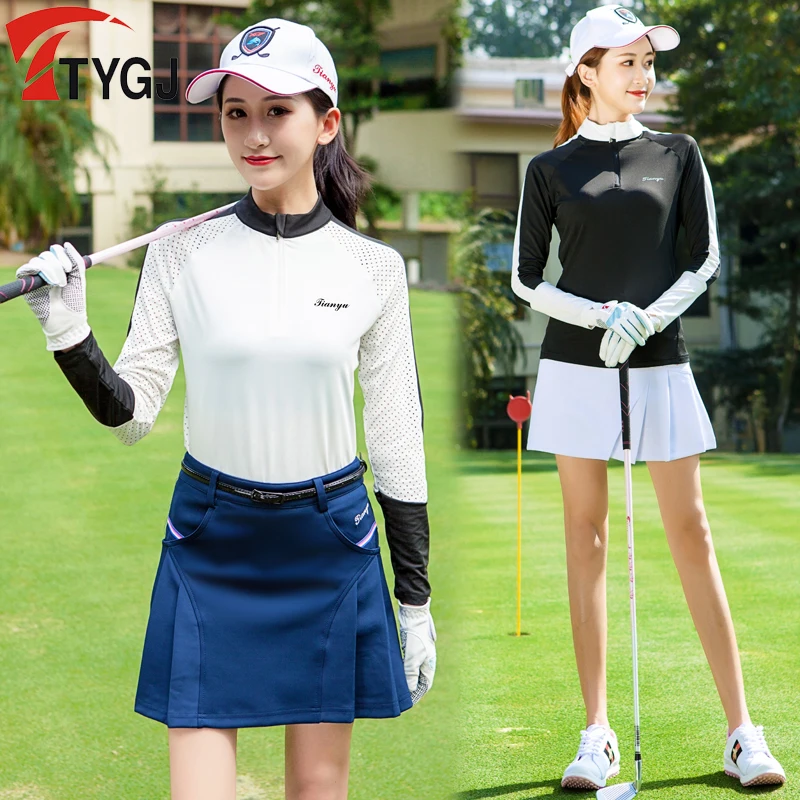 Golf Clothing Women Breathable Golf Shirts Spring Autumn Sun