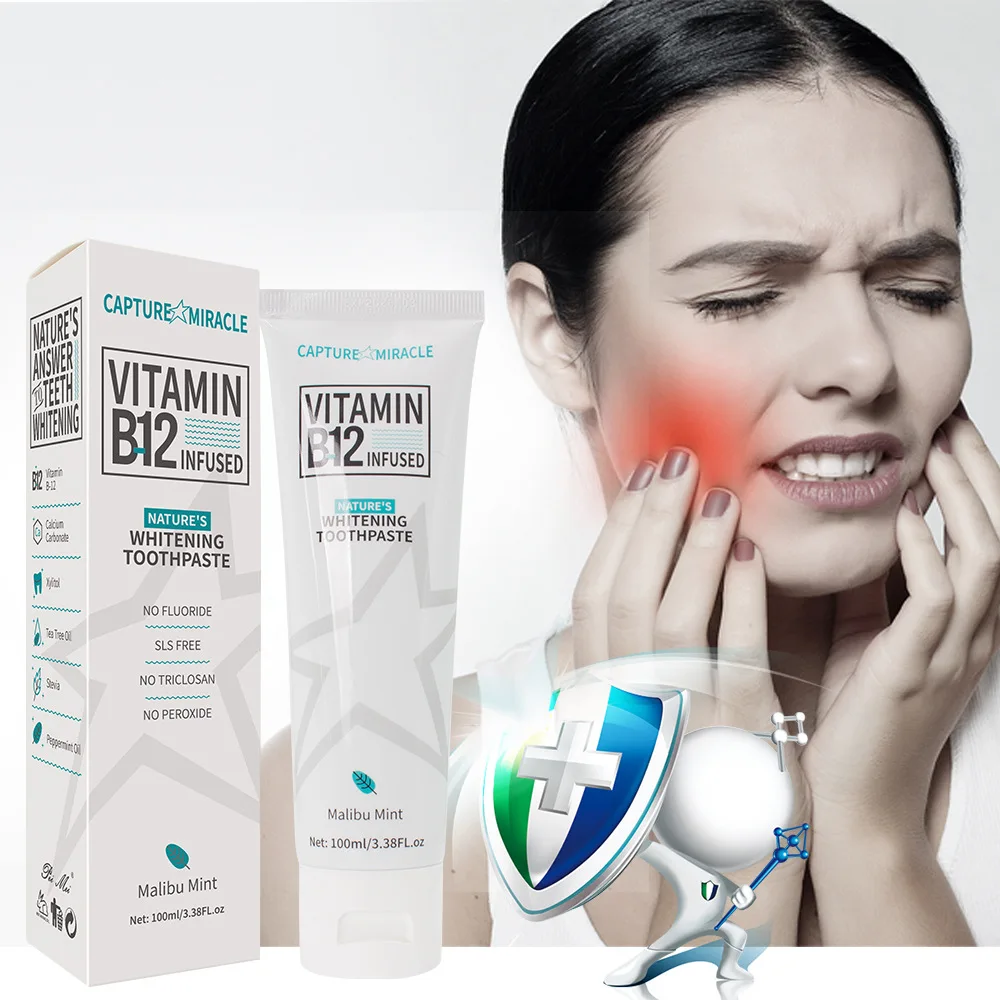 Original 3D VB 12 White Stain Removal Whitening Toothpaste Advanced