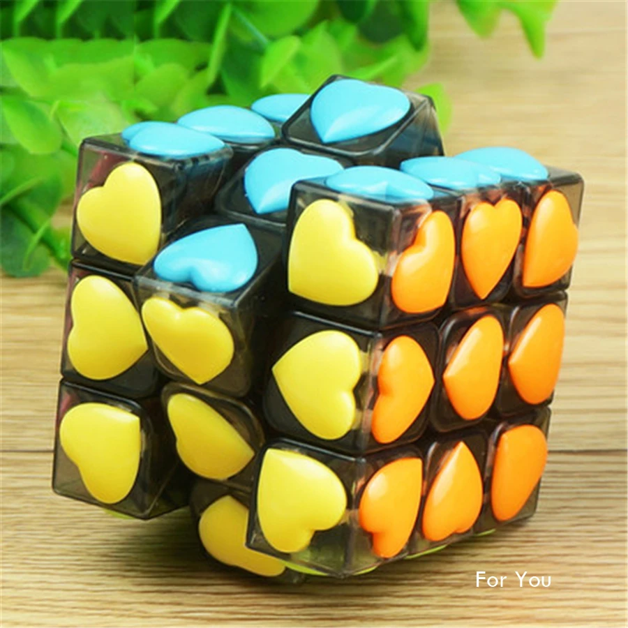 Игрушка для снятия стресса, кубик, волшебный кубик, головоломка, 3, 3, куб для любви, развивающие игрушки для взрослых и детей, цветные новые сенсорные мини игрушки EE50MF