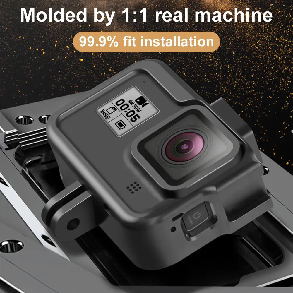 Металлический алюминиевый сплав чехол для GoPro Hero 8 черный CNC защитный корпус с холодным башмаком крепление для gopro 8 аксессуары